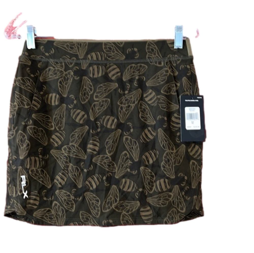 NWT Ralph Lauren Bee Camo Golf Tennis Skort XS